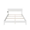 King Orlando Traditional Bed White - AFI: Hardwood Frame, USB Port, Adjustable Height - 4 of 4