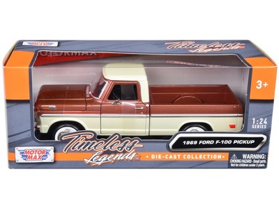 1969 Ford F-100 Pickup Truck Brown Metallic and Cream 