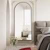 Beautyolove Full Length Mirror, Oversized 78" x 38" Arched Floor Mirror, Modern Full Body Mirrors with Stand, Free Standing Mirrors - 4 of 4
