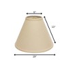 GDFStudio Yves Beige Linen Lampshade with Washer Fitter - 3 of 4