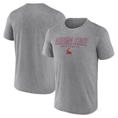NCAA Arizona State Sun Devils Men's Heather Poly T-Shirt