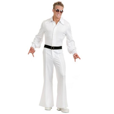 Charades Men's White Disco Studio Jumpsuit : Target