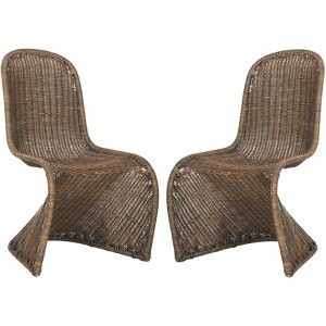Tana Wicker Side Chair (Set of 2) - SEA8009 - Safavieh - 1 of 4