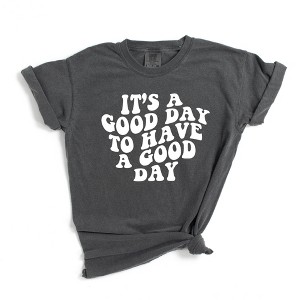 Simply Sage Market Women's It's A Good Day To Have A Good Day Short Sleeve Garment Dyed Tee - 1 of 2