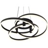 Possini Euro Design McKenna Sanded Black Pendant Light 26 1/2" Wide Modern Ribbon LED Fixture for Dining Room House Kitchen Island - 3 of 4