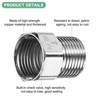 Unique Bargains Brass Durable Non-Return One Way Check Valve - 2 of 4