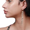 SOHI Women's Crystal Silver Party Drop Earrings - 4 of 4
