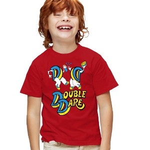 Double Dare Vintage Double Dare Logo Kids T Shirt For Youth, Red - 1 of 4