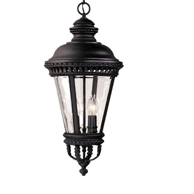  Feiss Castle 13" 4-Light Black Pendant OL1911BK 