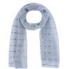 CTM Women's Sheer Sparkling Metallic Stripe Lightweight Scarf - 4 of 4