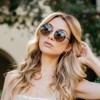 WMP Eyewear Round Metal Frame Sunglasses for Women - 3 of 4