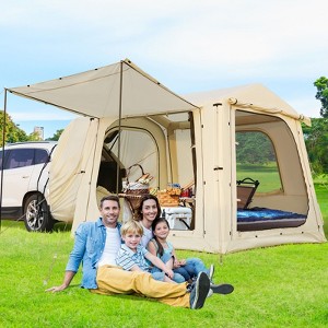 DoCred SUV Tents for Camping 4-8 People, Attachment for Camping, Car Tents Tailgate with Screen Room & Awning,Easy Set Up Car Camping Pop Up Tent - 1 of 4