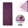 VisioGear Yoga Mat, Exercise Yoga Mat with Non-Slip Design, Multi-Purpose Workout Mat for Women, Purple & Deep Purple, 72"*24"*0.24" - 3 of 4