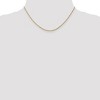 Black Bow Jewelry 1.3mm 14k Yellow Gold Diamond Cut Singapore Chain Necklace - 2 of 4