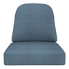 Covers&All Outdoor Sunbrella Deep Seat Cushion Set for Outdoor Furniture, 22 in W x 24 in L x 5 in Thick, Sky Blue - 4 of 4