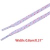 INSPIRE CHIC Colorful Printed Fun Flat Shoe Laces for Sneakers 2 Pairs - 3 of 4