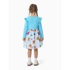 Disney Princess Kids Girls Ruffle Sleeve Dress Long Sleeve A Line Dresses - 2 of 4