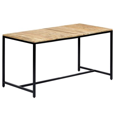 vidaXL Dining Table Brown and Black