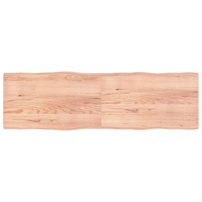 vidaXL Table Top, Light Brown 78.7"x23.6"x(0.8"-1.6") Treated Solid Wood Live Edge