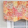 RLF Home 100% Cotton Dazzle Provance With Poly/Cotton Ivory lining Rod Pocket Valance 50" x 17" Orange - 4 of 4