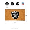 EvergreenNFLLas Vegas Raiders Logo Natural Coir 28 x 16 Inches Indoor Outdoor Doormat - 3 of 4