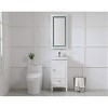 Elegant Lighting Helios 18in x 36in Hardwired LED mirror with touch sensor and color changing temperature 3000K/4200K/6400K - 2 of 4