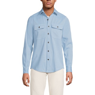 Lands' End Men's Sun Washed Overshirt