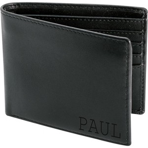 Paaaawaters Top Grain Leather Wallet for Men | RFID Blocking | Extra Capacity Bifold Wallet with 2 ID Windows - 1 of 4