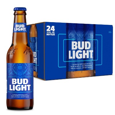 Bud Light American Lager Beer - 24pk/12 fl oz Bottles