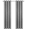 GoodGram Montauk Accents 2 Piece Grommet Top Sparkly Metallic Light Filtering Window Curtains - 2 of 4