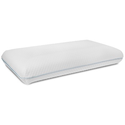 Merrick Lane Queen Size Ventilated Memory Foam Bed Pillow - Cool Gel Infused Memory Foam Pillow for Sleeping