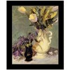 HomeRoots Tulips and Lavender Black Framed Print Wall Art - 4 of 4