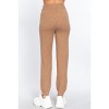 Slickblue Women's Drawstring Sweater Pants, Long Lounge Fit, Stretch Knit Bottoms, Camel/Raspberry Pink, Size S-L - 4 of 4