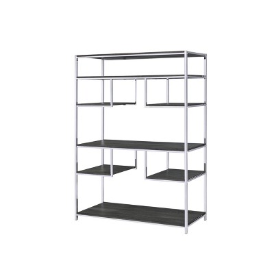 72" Vonara Bookcase Chrome - Acme Furniture