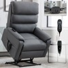 CLIHOME Leatherette Dual Motor Infinite Position Power Lift Recliner Chair with Power-Remote, Heat Massage and Heavy Duty Motion Mechanism - 2 of 4