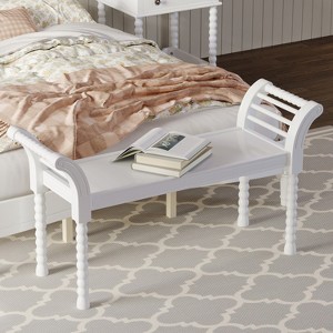 Bella Depot Elegant Retro Style Bench with Turned Legs - 1 of 4