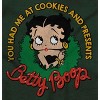Betty Boop Christmas Wreath Attitude Womens Graphic T Shirt Tees Brisco Brands - 2 of 4
