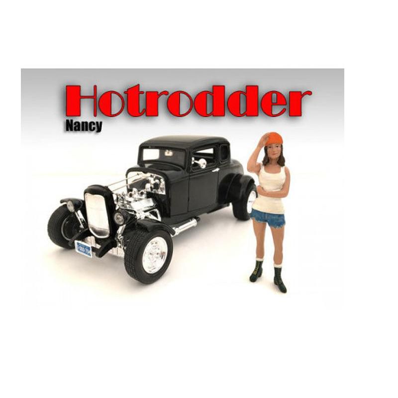 "Hotrodders" Nancy Figure For 1:18 Scale Models by American Diorama, 1 of 4