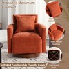 MOONMISS 360 degree rotation design,soft and comfortable chenille fabric,ergonomic design of the living room chair - 4 of 4