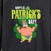 Women's - SpongeBob Squarepants - Happy St Patricks Day Lightweight French Terry Wide Neck Long Sleeve Shirt - 2 of 4