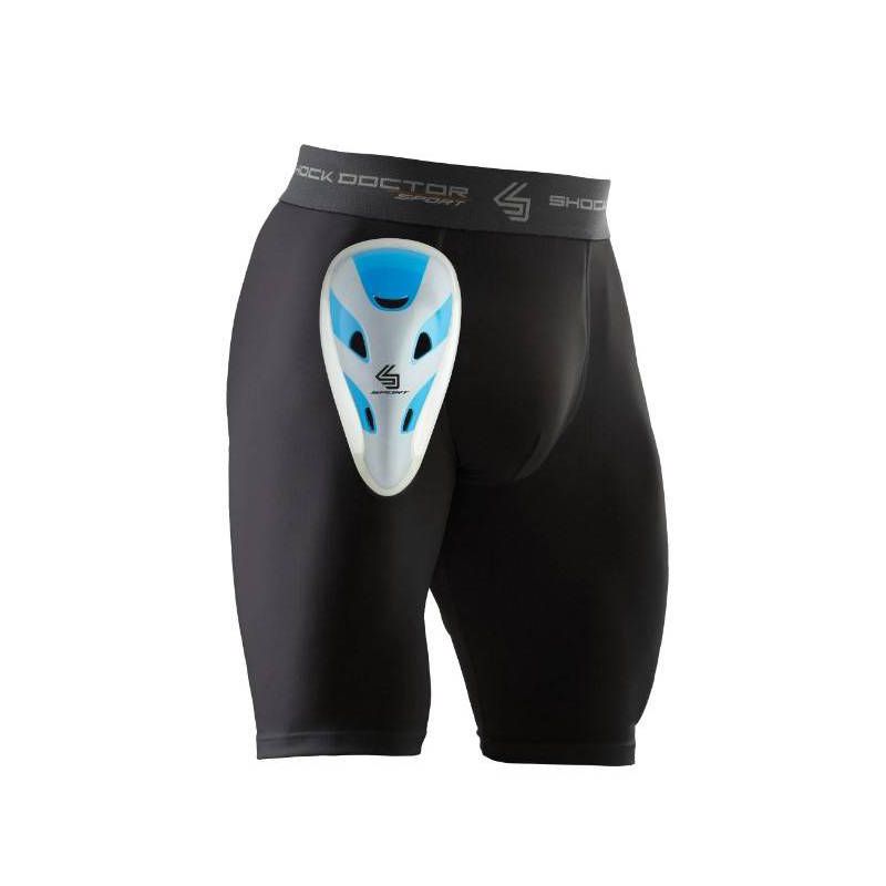 Shock Doctor Compression Shorts with Cup Adult - Black M, 1 of 4