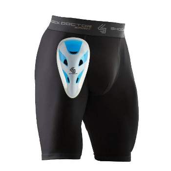 Shock Doctor Compression Shorts with Cup Adult - Black M