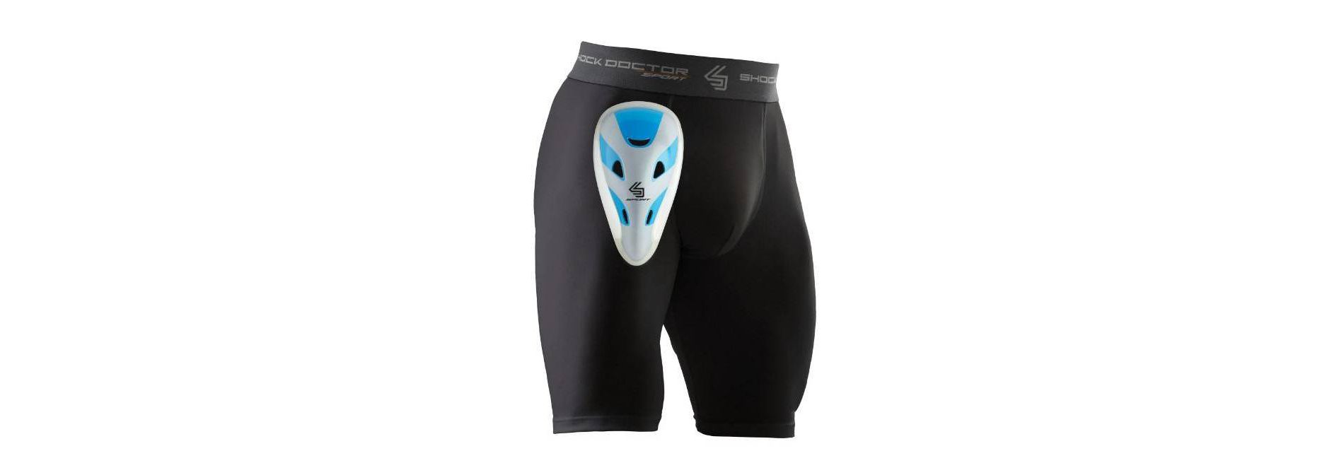 Shock Doctor Compression Shorts with Cup Adult - Black M