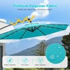 Tangkula 10 FT Solar Offset Hanging Umbrella Patio Cantilever Umbrella w/ 32 LED Lights - 4 of 4