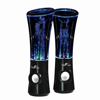 beFree Sound Multimedia LED Dancing Water Bluetooth Speakers