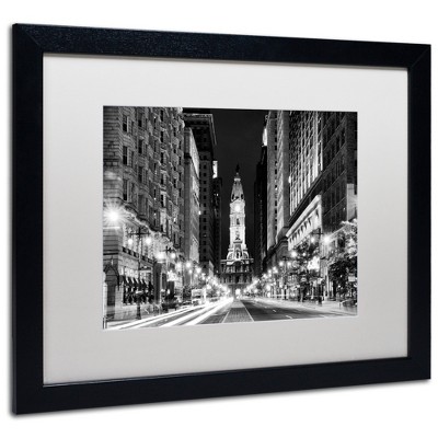 Trademark Fine Art - Philippe Hugonnard 'City Hall Philadelphia' Matted Framed Art