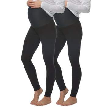 Felina Women's Velvety Soft Maternity Leggings For Women - Yoga Pants For  Women, Maternity Clothes - (2-pack) (charcoal Dark Olive, Xxl) : Target