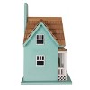 Home Bazaar 9" Beachside Cottage Wood Bird House Seafoam Blue - 2 of 4