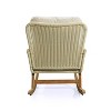 Vatros Contemporary Minimalist Wicker Rocking Chair Indoor and Outdoor Accent Chair - 4 of 4