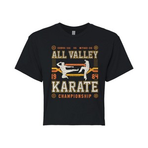 Women's - The Karate Kid - All Valley Karate Champion Cropped Graphic T-Shirt - 1 of 4